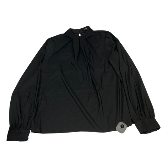 Blouse Ls By Express In Black, Size:M