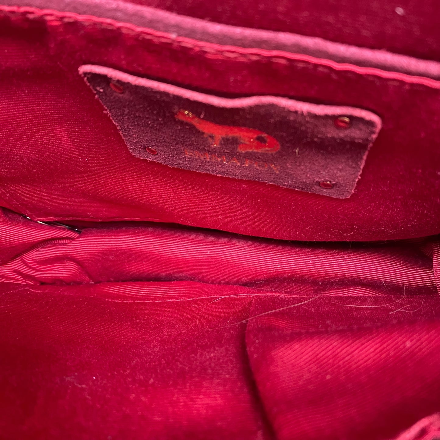 Crossbody Leather By Emma Fox In Red, Size:Small