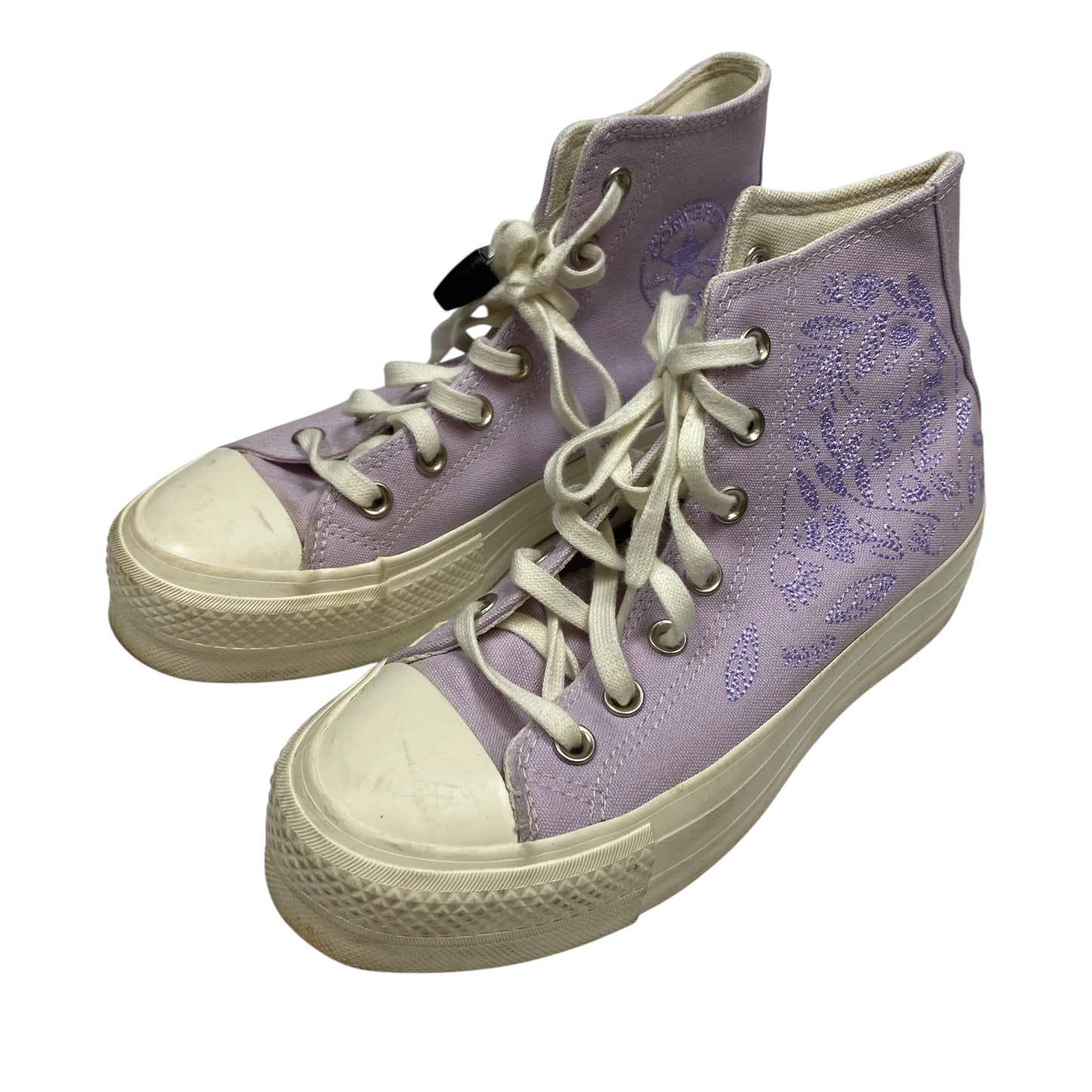 Shoes Sneakers Platform By Converse In Purple, Size:6.5