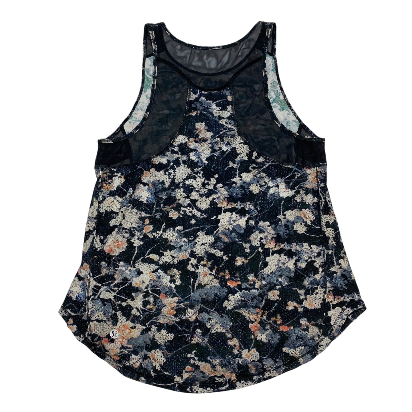 Athletic Tank Top Designer By Lululemon In Black & Grey, Size:S