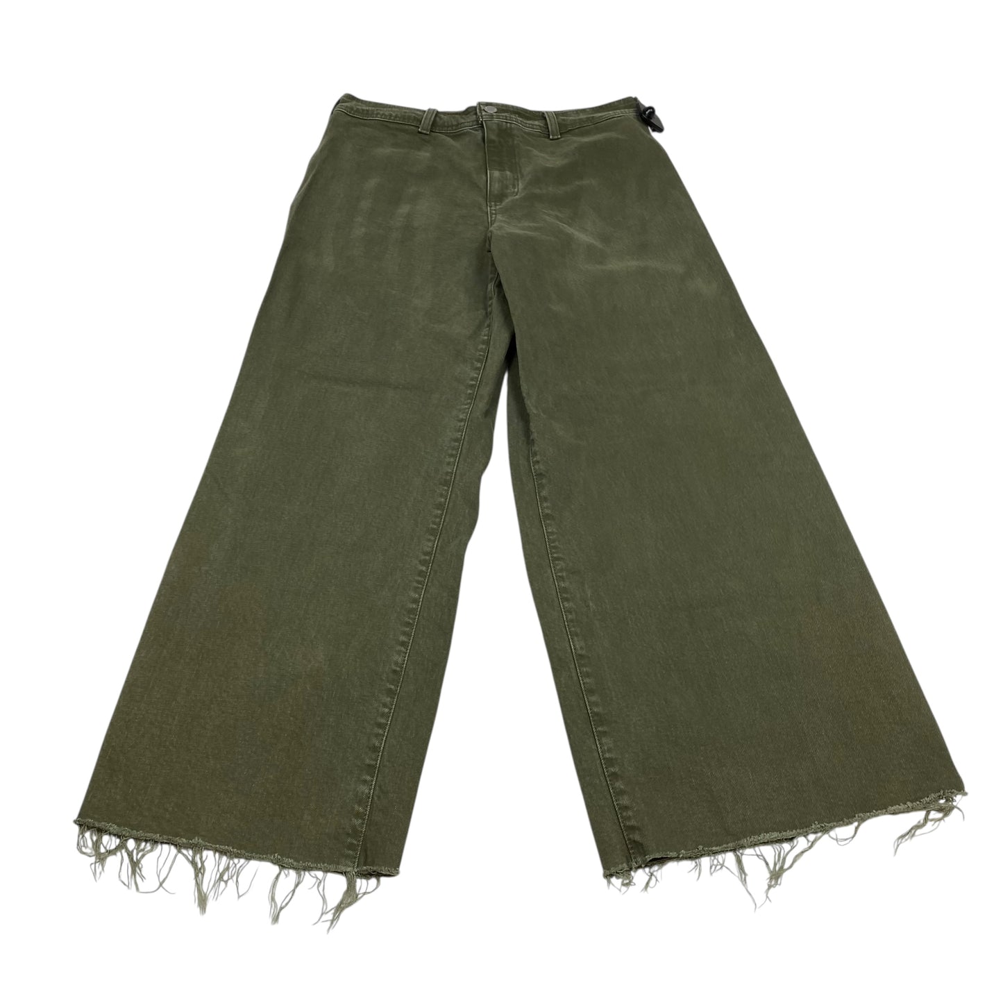 Jeans Wide Leg By Universal Thread In Green Denim, Size:10
