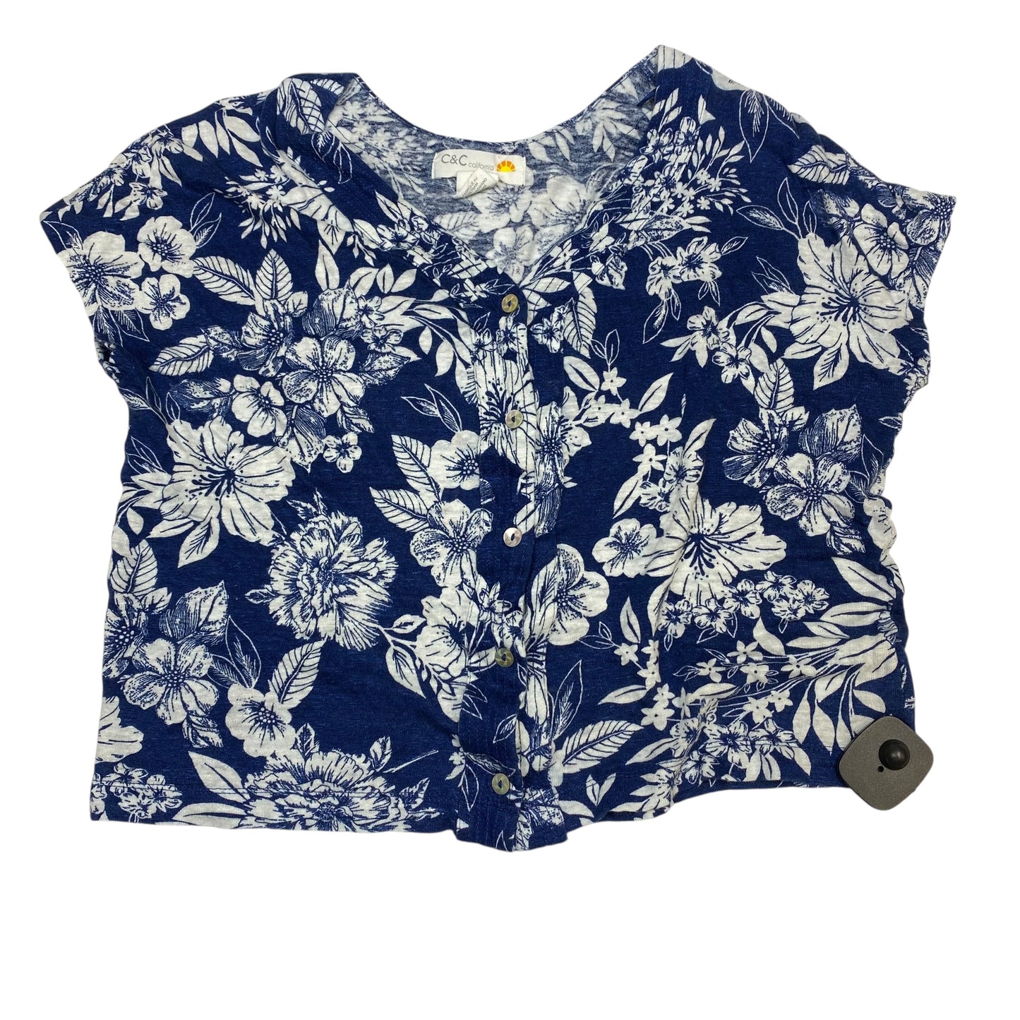 Top Ss By C And C In Blue & White, Size:S