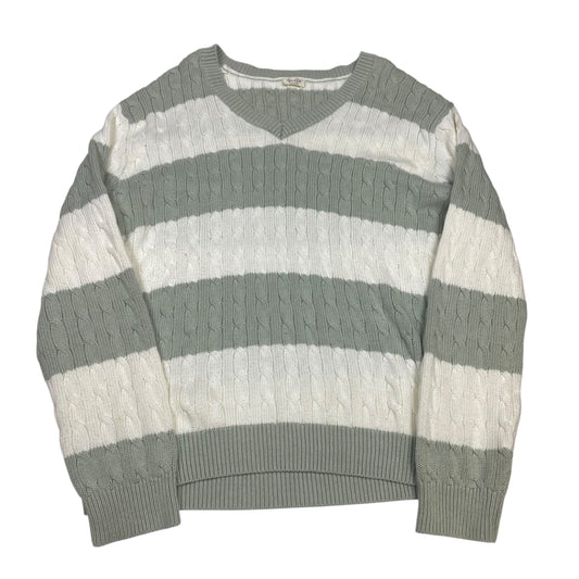 Sweater By John Galt In Cream & Green, Size:Osfm
