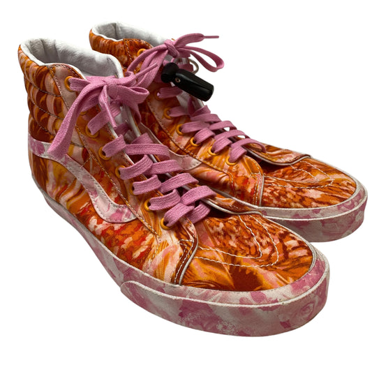 Shoes Sneakers By Vans In Orange & Pink, Size:10.5