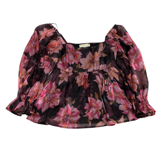 Top Ls By Thirty/Thirty In Black & Pink, Size:S