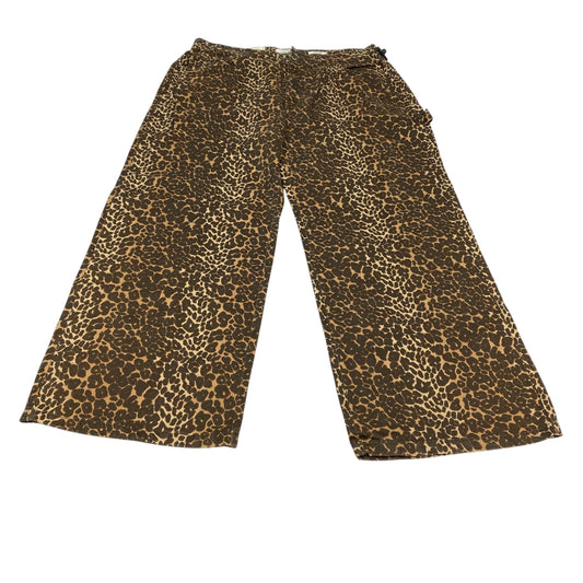 Jeans Wide Leg By Cotton On In Animal Print, Size:12