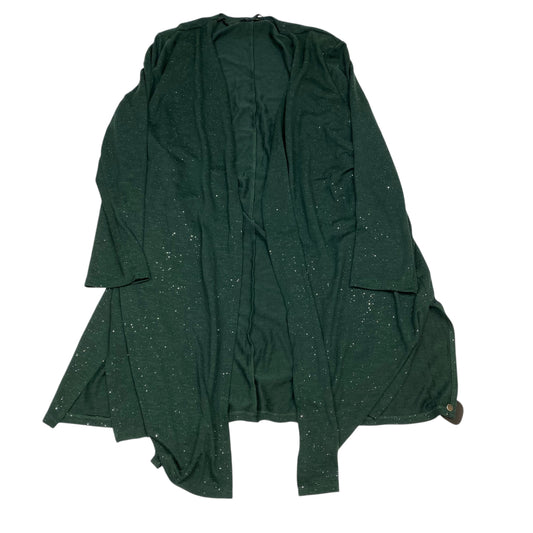 Cardigan By Lane Bryant In Green, Size:1X
