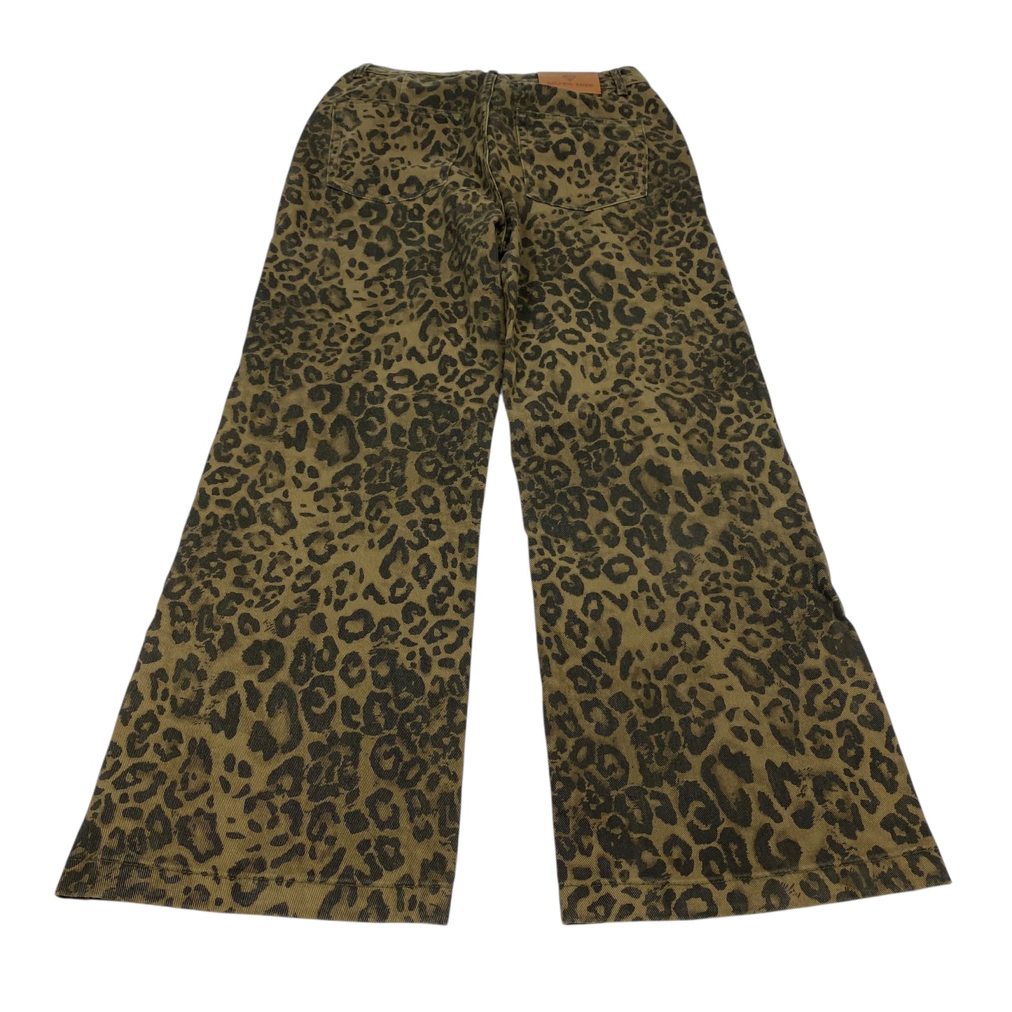 Jeans Wide Leg By Aelfric Eden In Brown Denim, Size:12