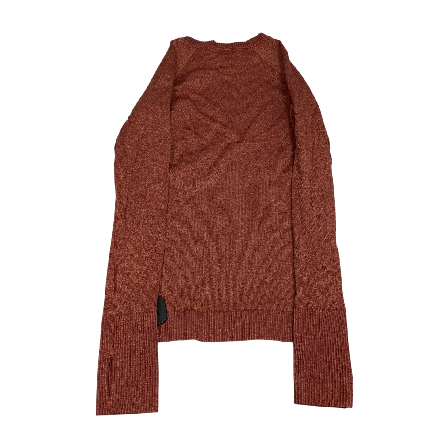 Athletic Top Ls Crewneck Designer By Lululemon In Red, Size:4