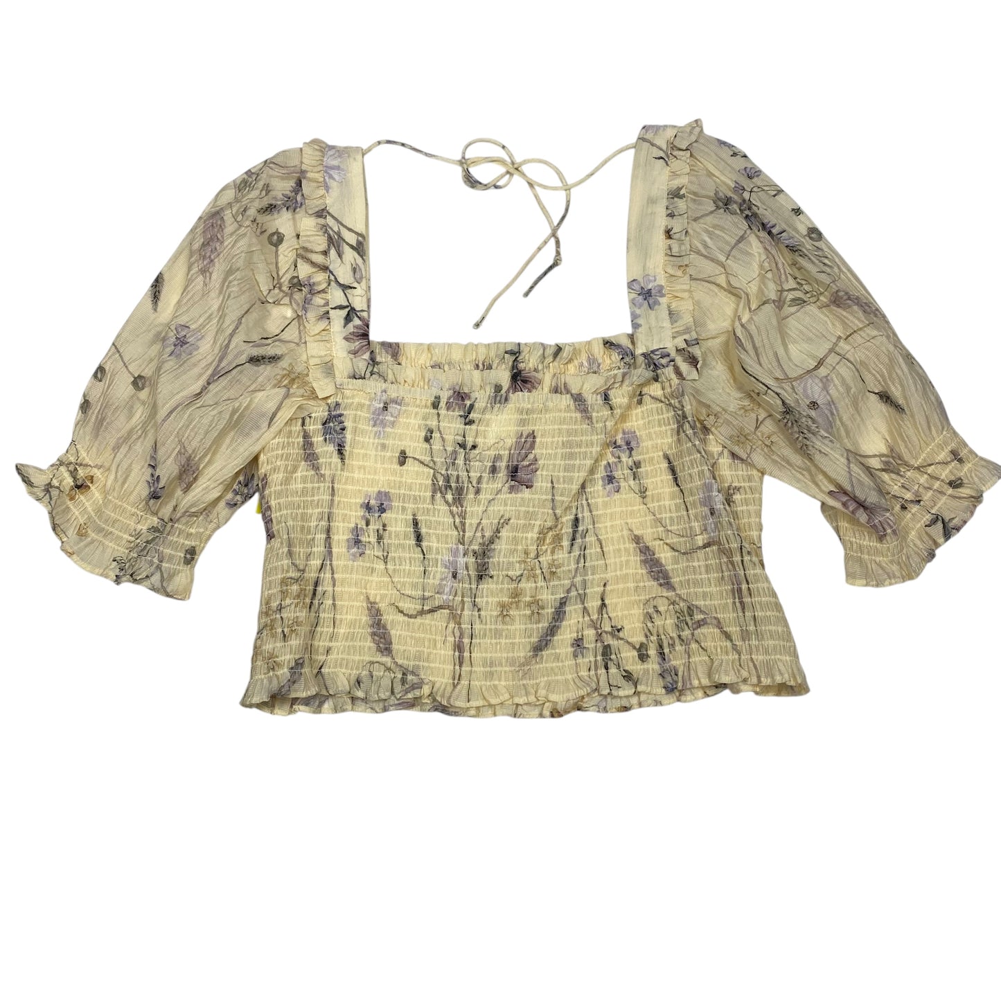 Top Ss By H&M In Cream, Size:L