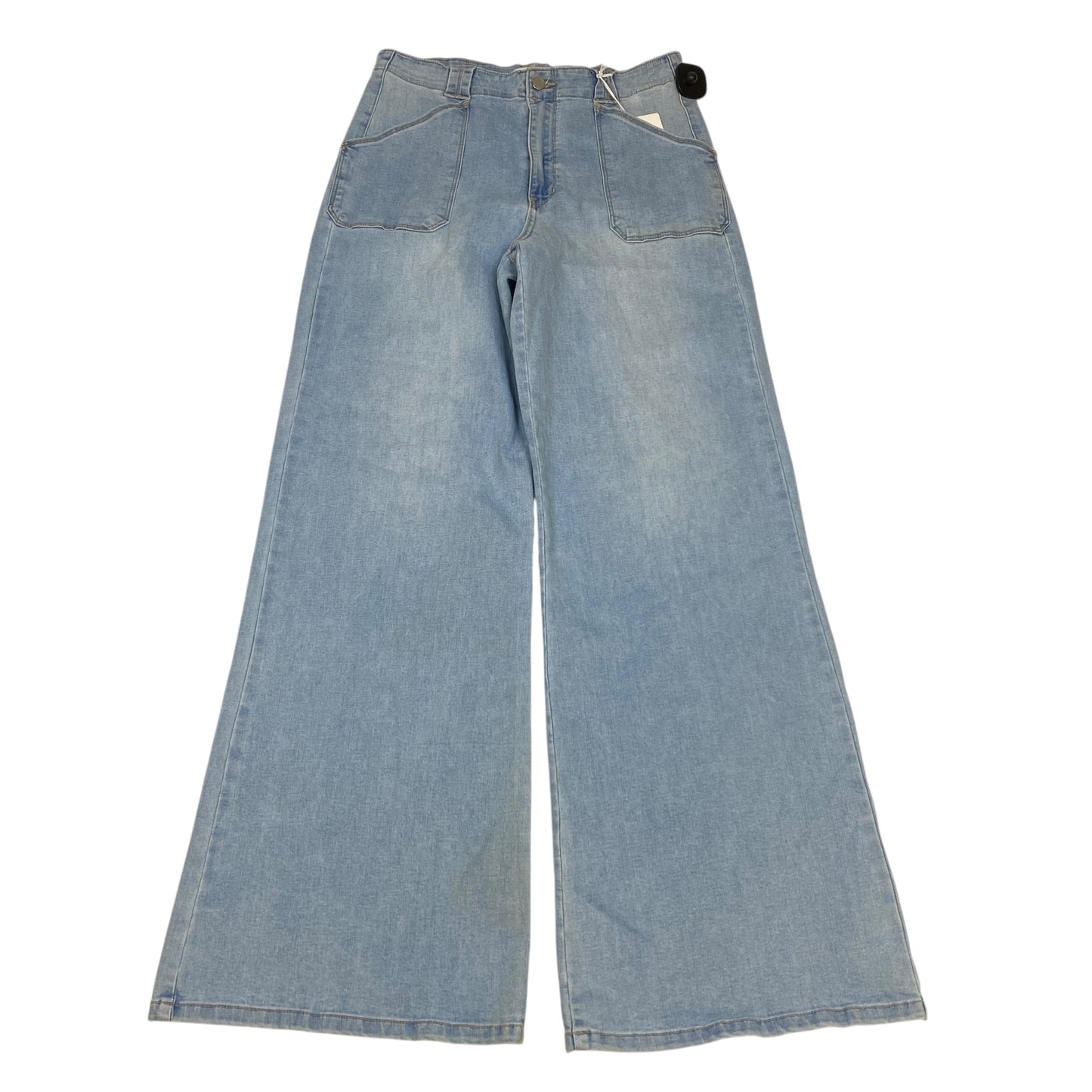 Jeans Wide Leg By Just Black In Blue Denim, Size:12