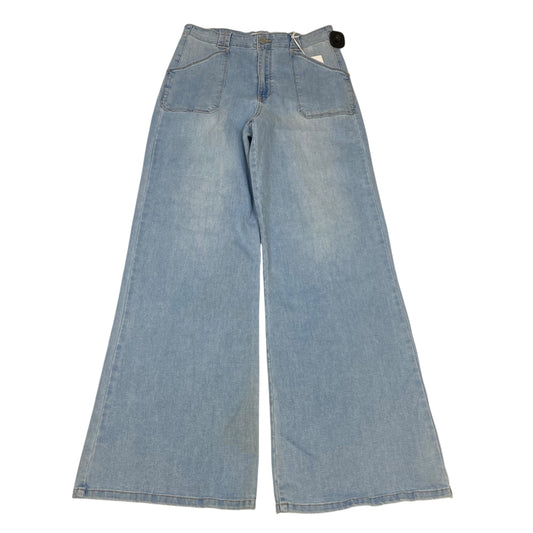 Jeans Wide Leg By Just Black In Blue Denim, Size:12