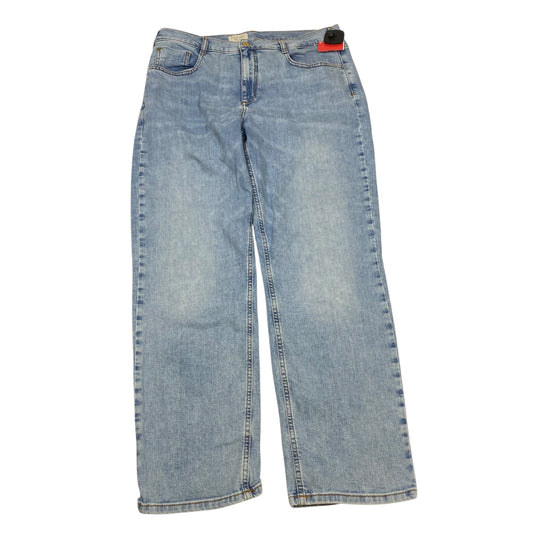 Jeans Straight By Pilcro In Blue Denim, Size:12