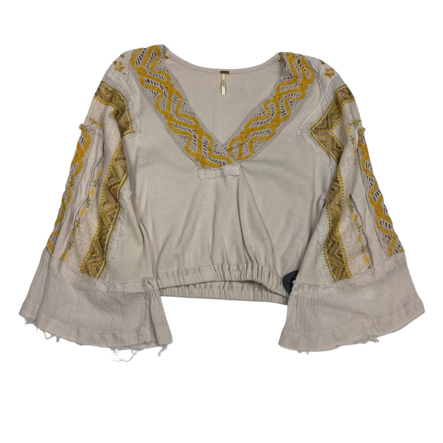 Top Ls By Free People In Pink & Yellow, Size:Xs