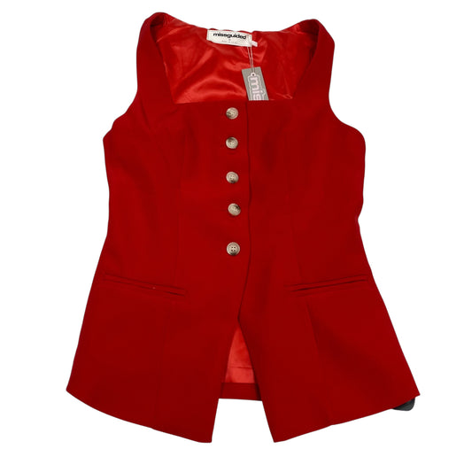 Top Sleeveless By Missguided In Red, Size:Xs