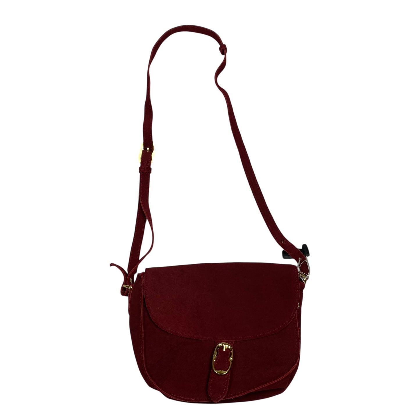 Crossbody Leather By Emma Fox In Red, Size:Small