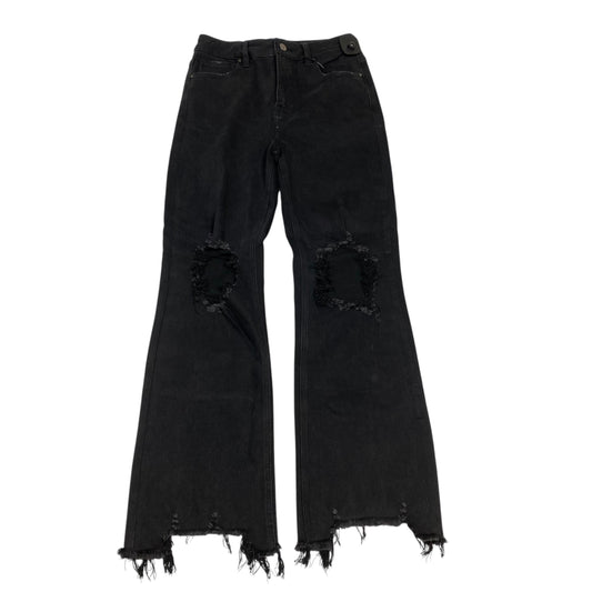 Jeans Flared By Risen In Black Denim, Size:6