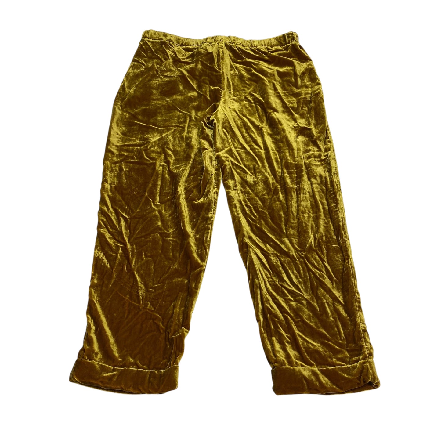 Pants Cropped By Anthropologie In Yellow, Size:S