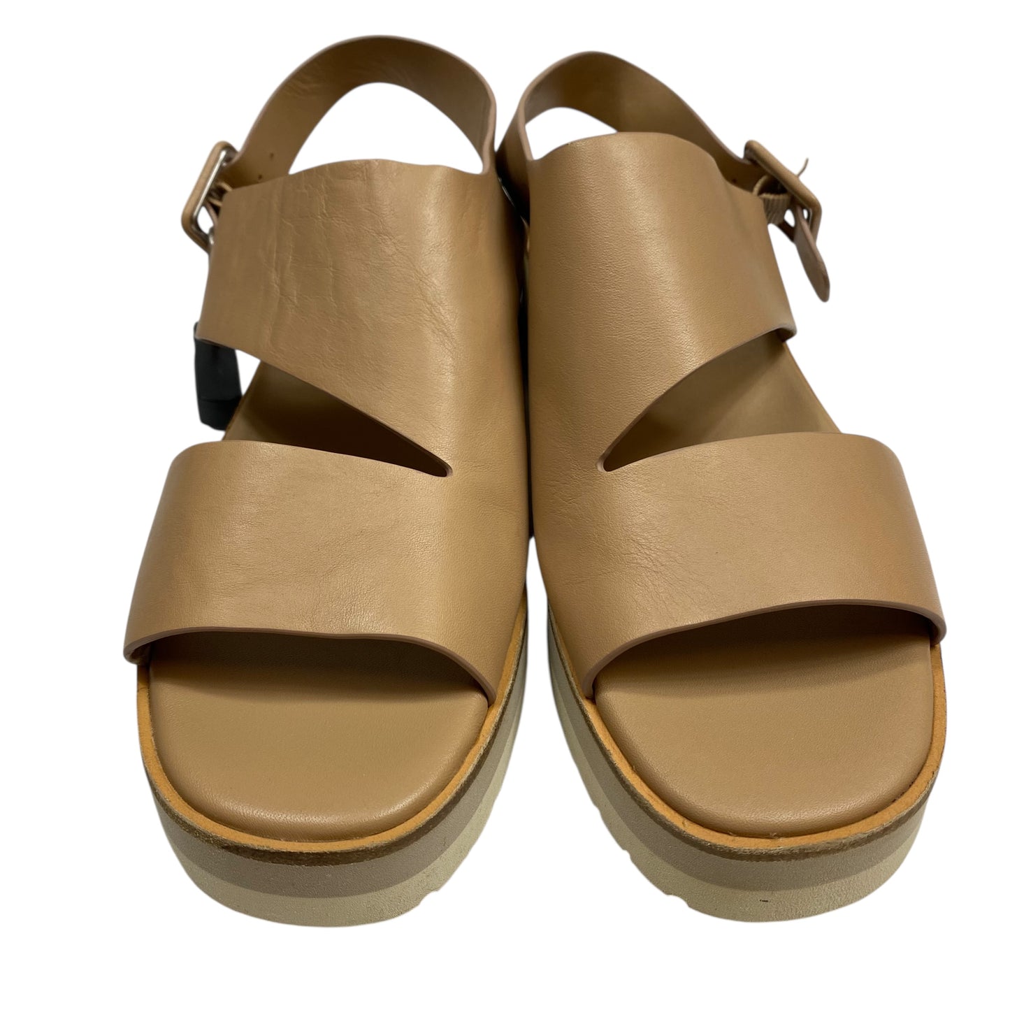 Sandals Flats By Vince In Brown, Size:8