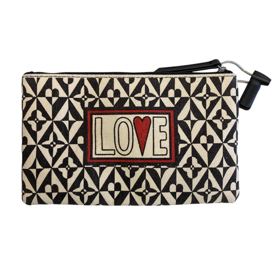 Makeup Bag Designer By Brighton In Black & White, Size:Small