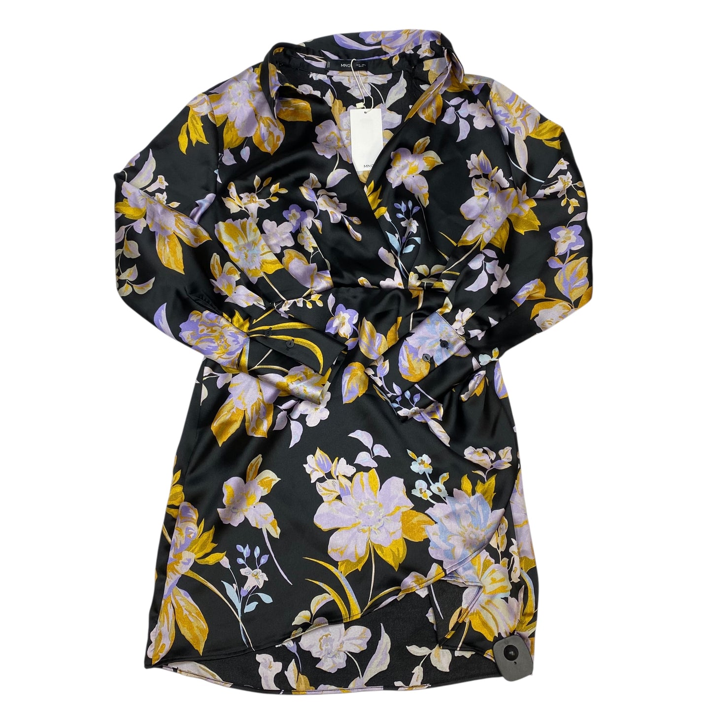Dress Casual Short By Mng In Black & Purple, Size:M