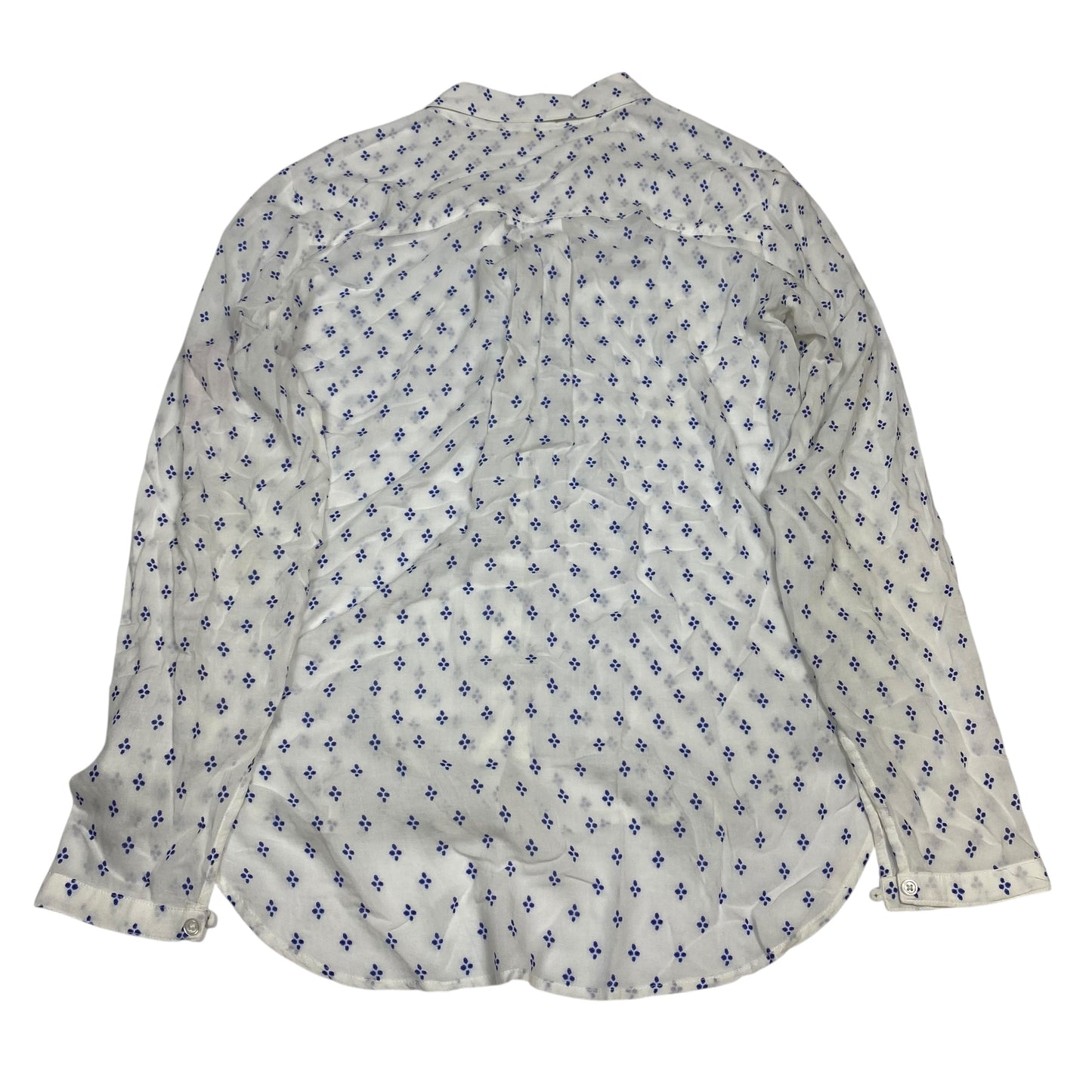 Top Ls By Cloth & Stone In Blue & White, Size:M