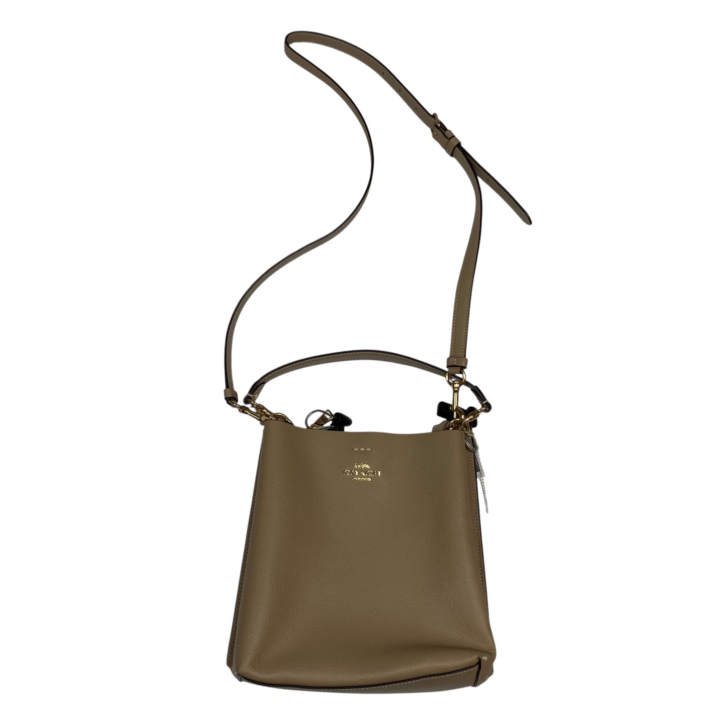 Crossbody Designer By Coach In Tan, Size:Medium