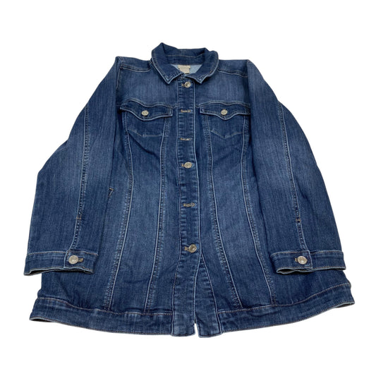Jacket Denim By Chicos In Blue Denim, Size:Mp