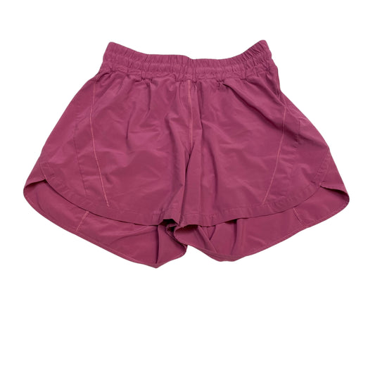 Athletic Shorts Designer By Lululemon In Pink, Size:M