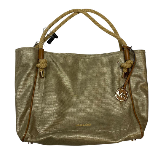 Handbag Designer By Michael Kors In Gold, Size:Large