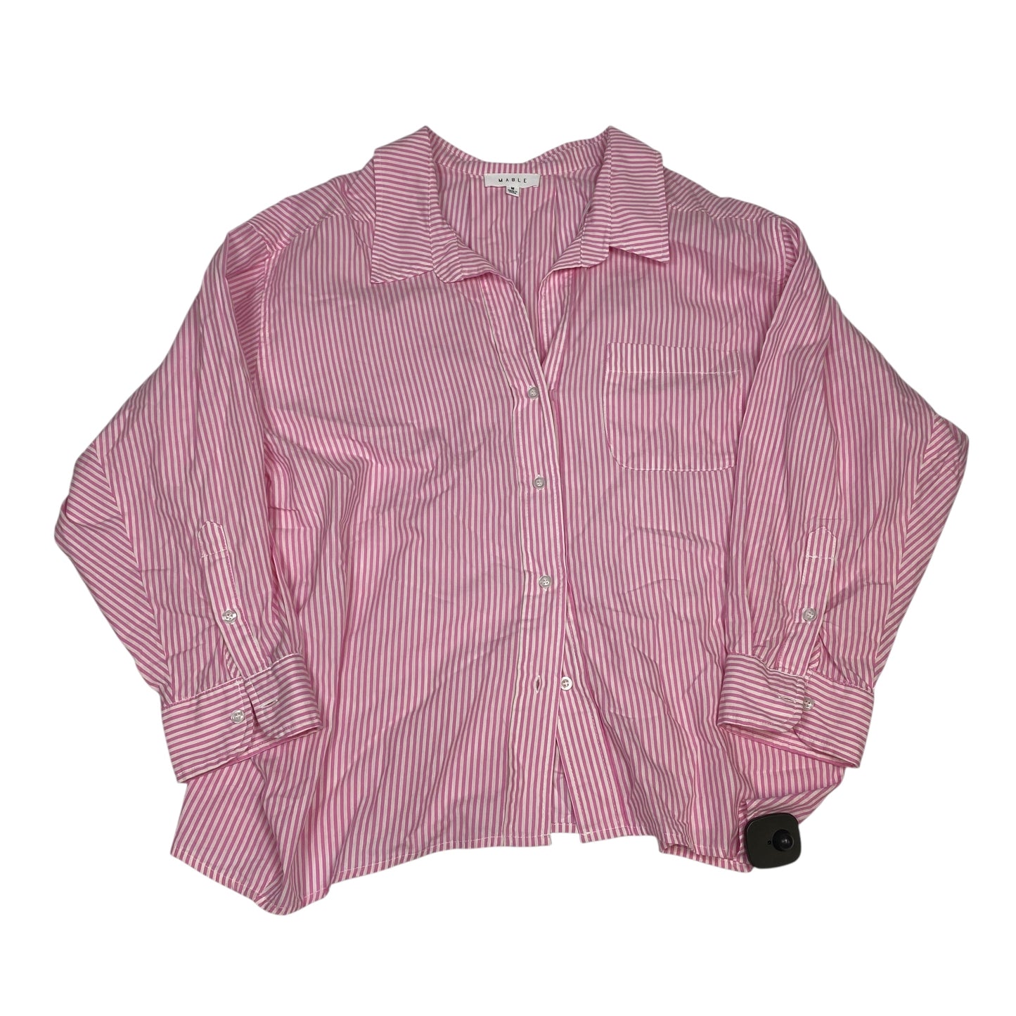 Top Ls By Mable In Pink & White, Size:M