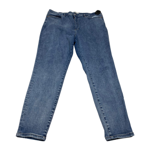 Jeans Skinny By Mng In Blue Denim, Size:18