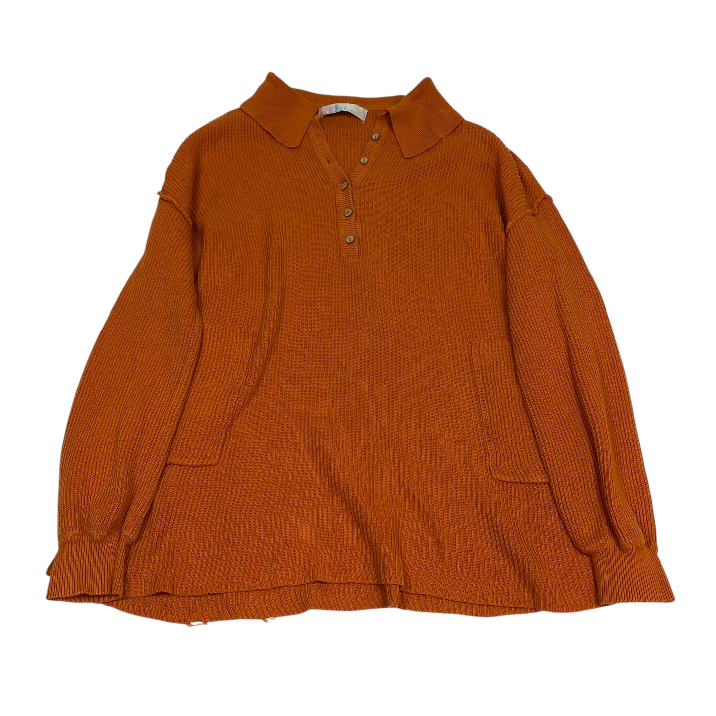 Sweater By Free People In Orange, Size:M