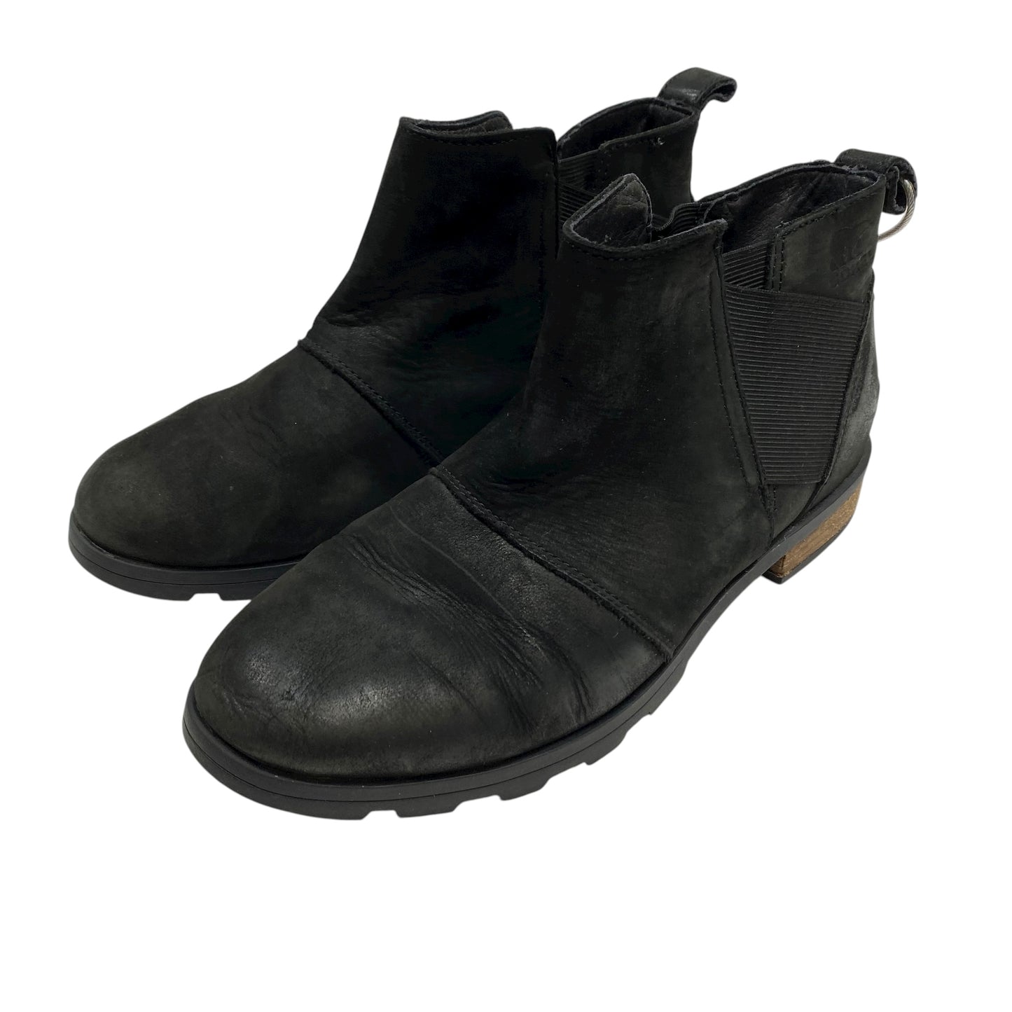 Boots Ankle Flats By Sorel In Black, Size:9.5
