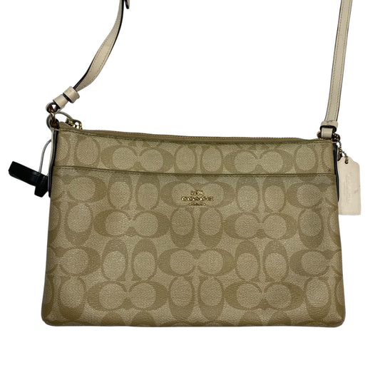 Crossbody Designer By Coach In Tan, Size:Medium