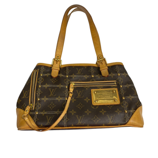 Handbag Luxury Designer By Louis Vuitton In Brown, Size:Medium