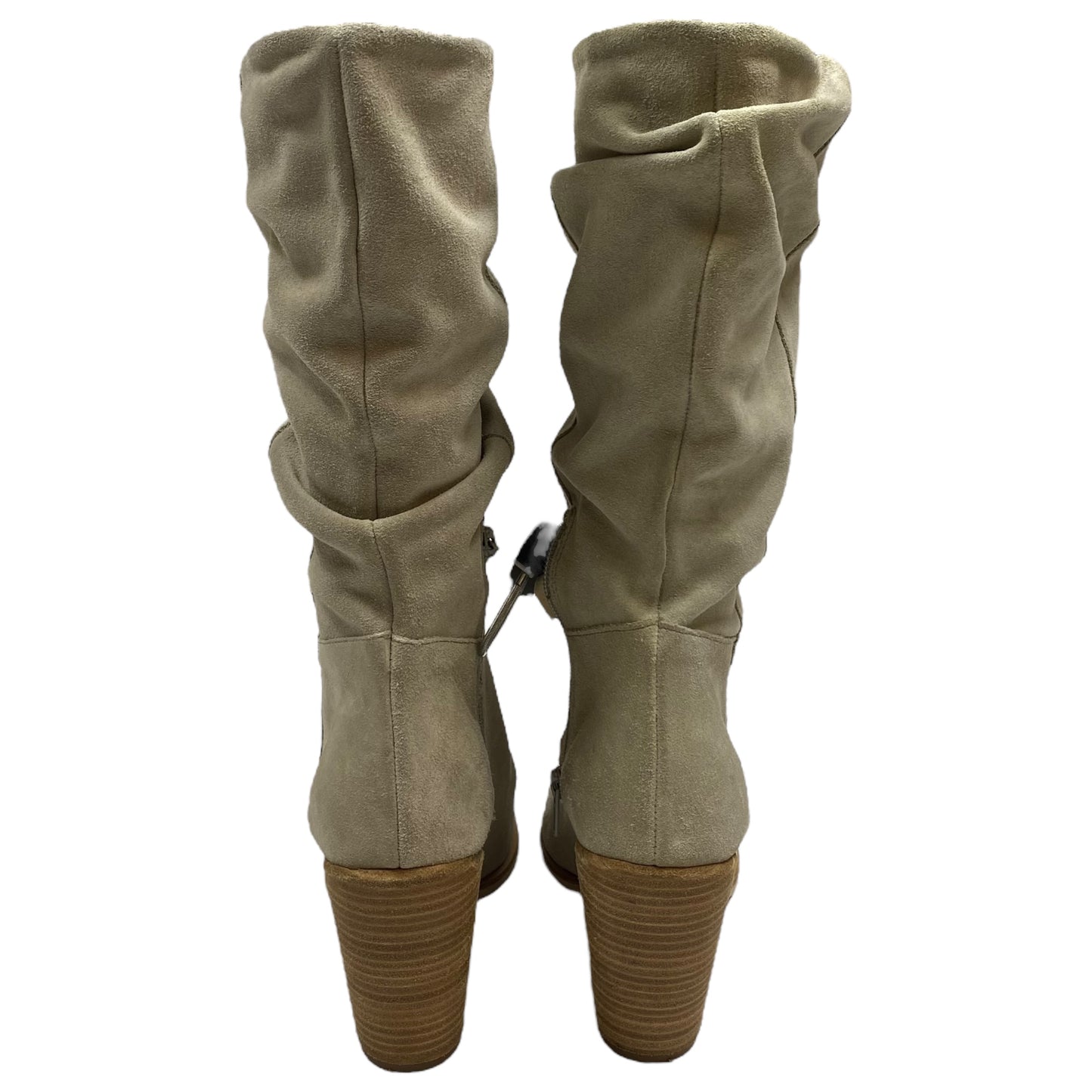 Boots Mid-Calf Heels By Crevo In Tan, Size:8.5