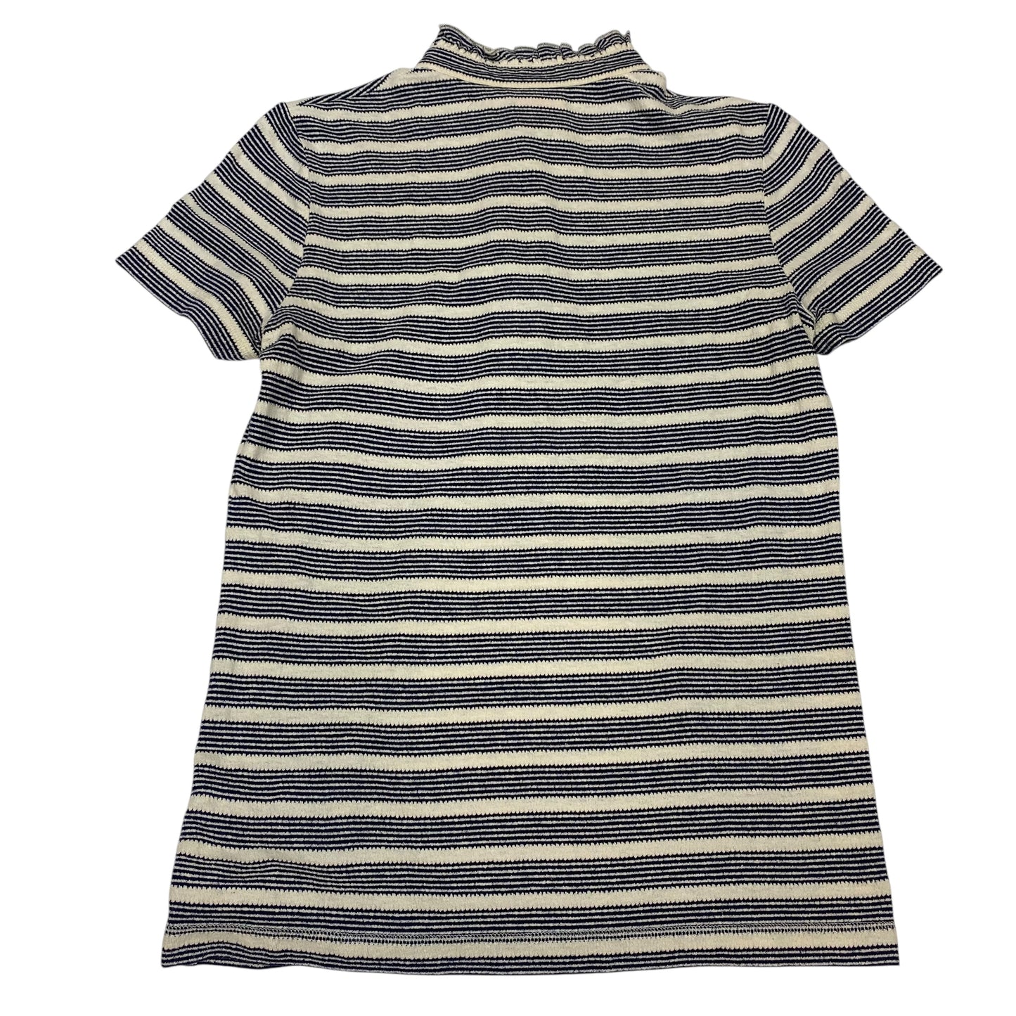 Top Ss Designer By Tory Burch In Blue & Cream, Size:S