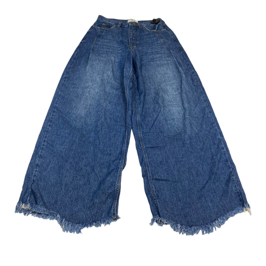 Jeans Wide Leg By We The Free In Blue Denim, Size:4