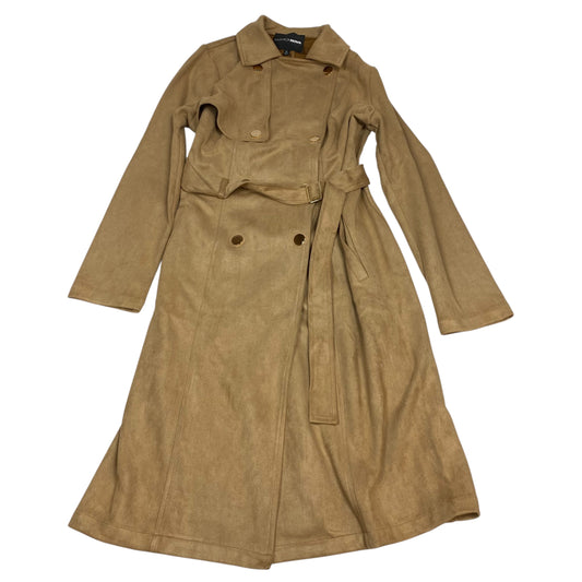 Coat Peacoat By Fashion Nova In Brown, Size:1X