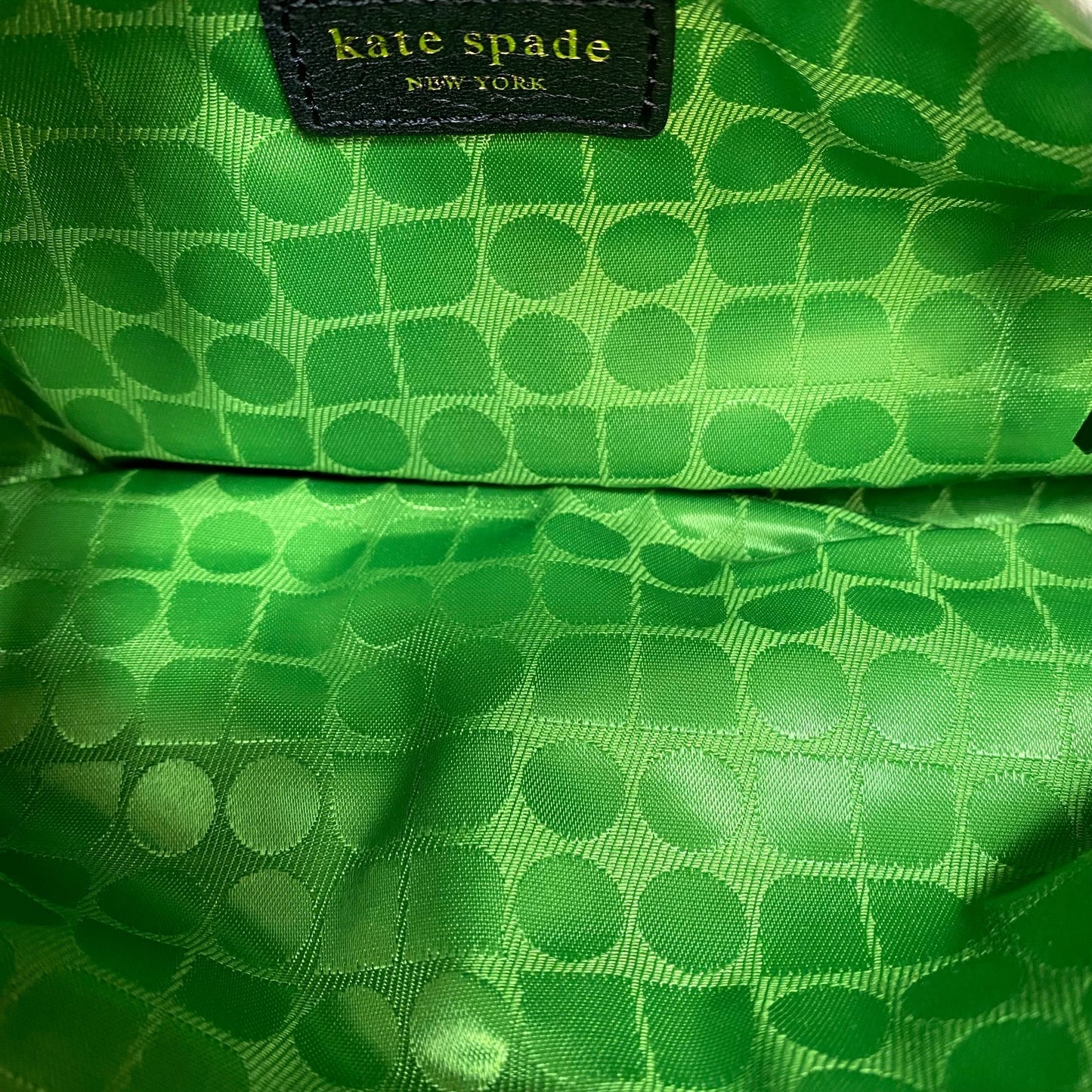 Handbag Designer By Kate Spade In Black & Cream, Size:Medium