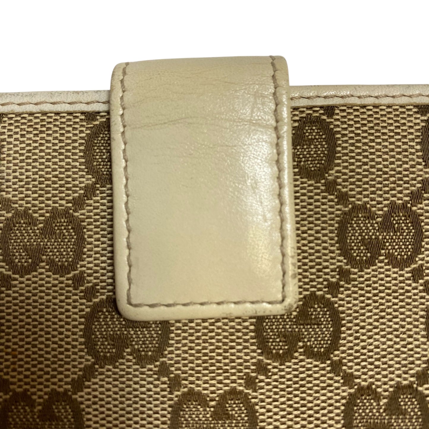 Wallet Luxury Designer By Gucci In Cream & Tan, Size:Medium