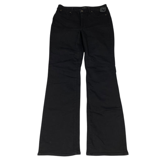 Jeans Boot Cut By Talbots In Black Denim, Size:8
