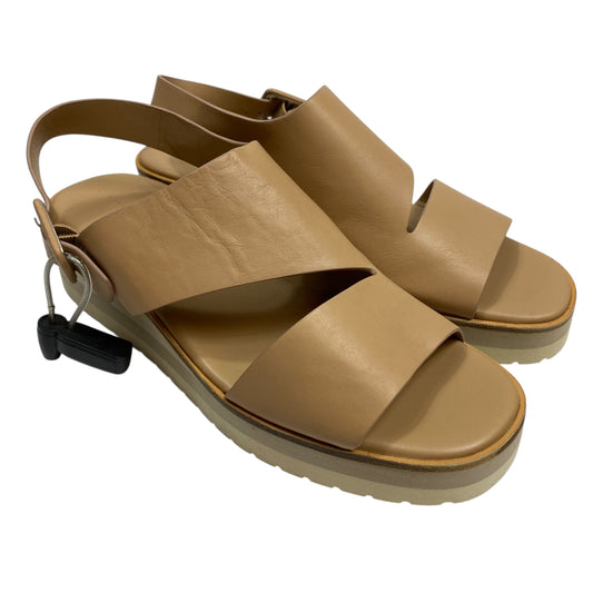 Sandals Flats By Vince In Brown, Size:8