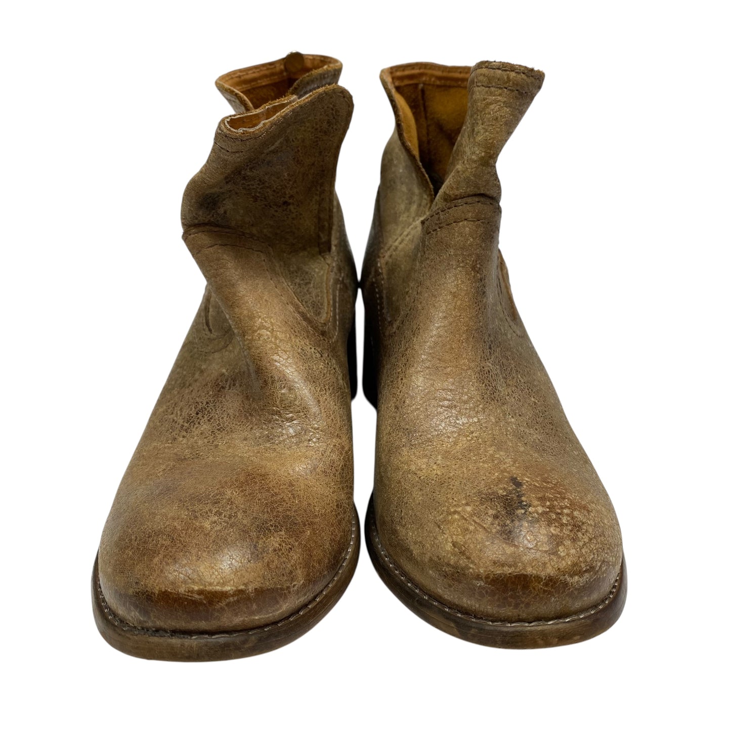 Boots Ankle Heels By Diba In Brown, Size:9.5