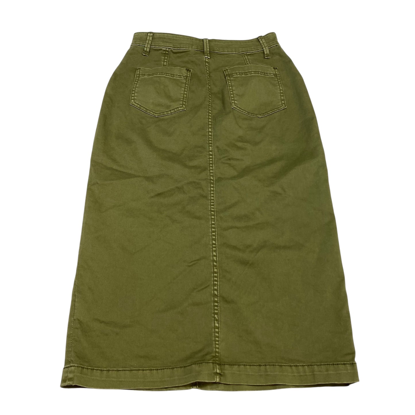 Skirt Midi By Anthropologie In Green, Size:Xs