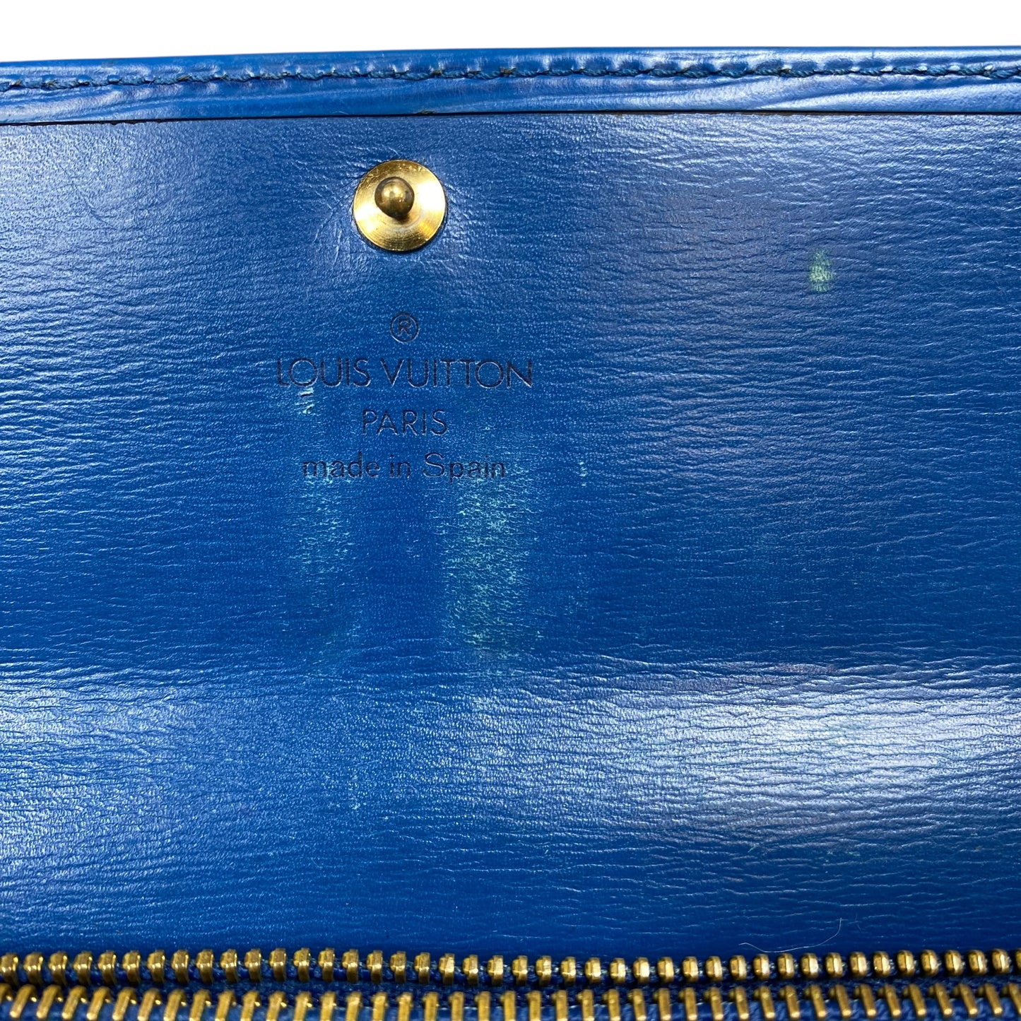 Wallet Luxury Designer By Louis Vuitton In Blue, Size:Medium