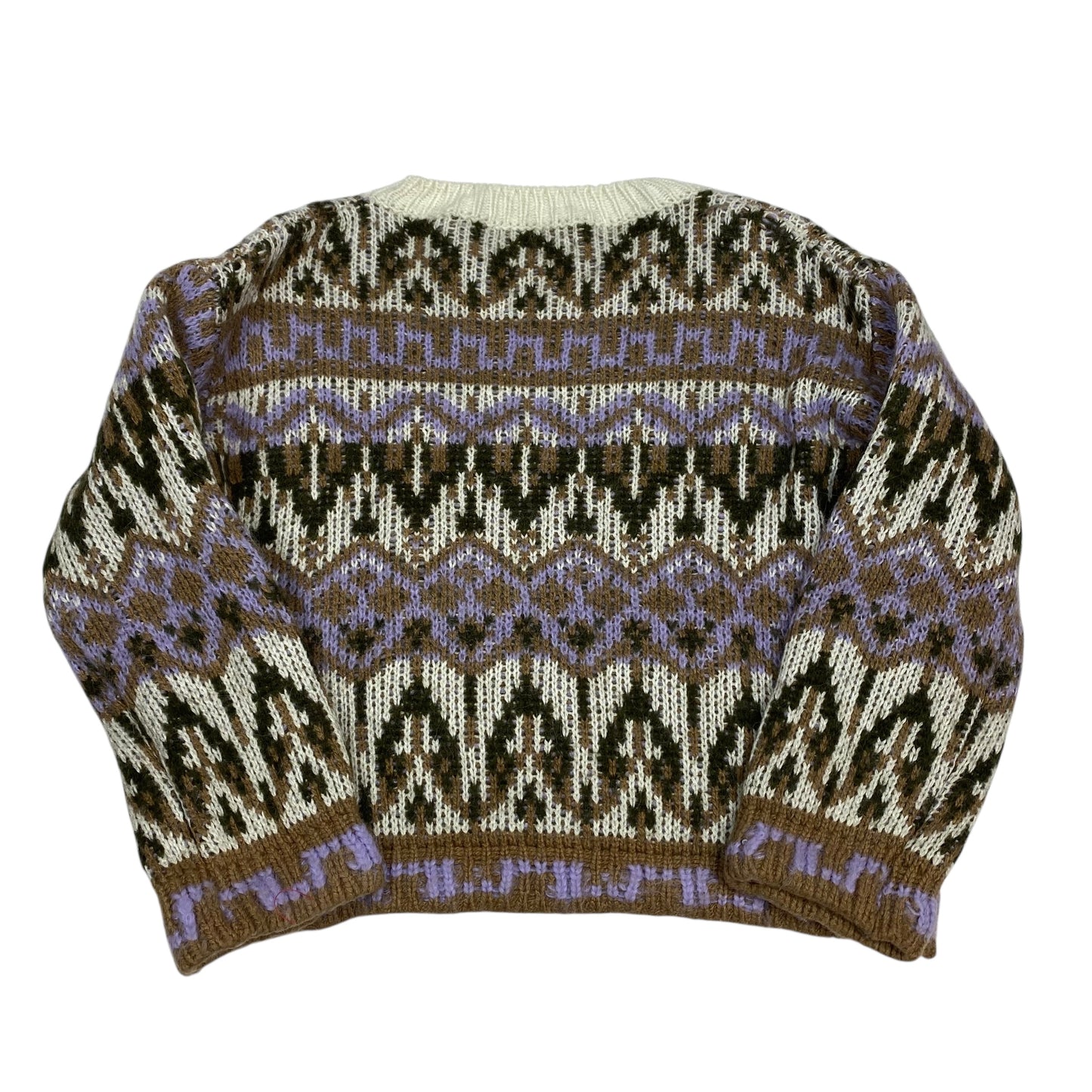 Sweater By Anthropologie In Brown & Purple, Size:Xs