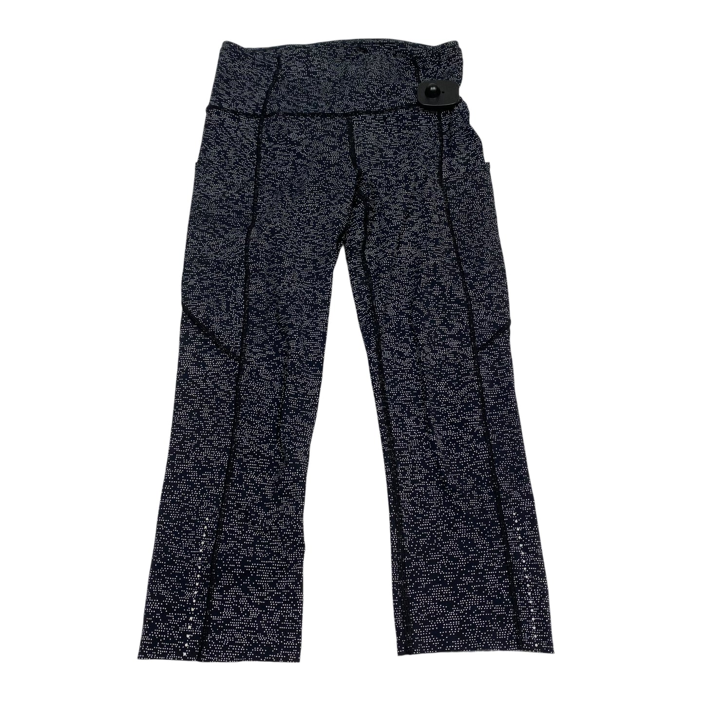 Athletic Capris Designer By Lululemon In Black & White, Size:S