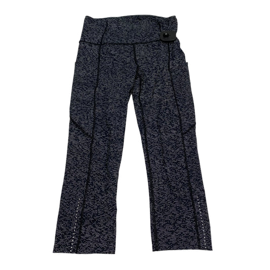 Athletic Capris Designer By Lululemon In Black & White, Size:S